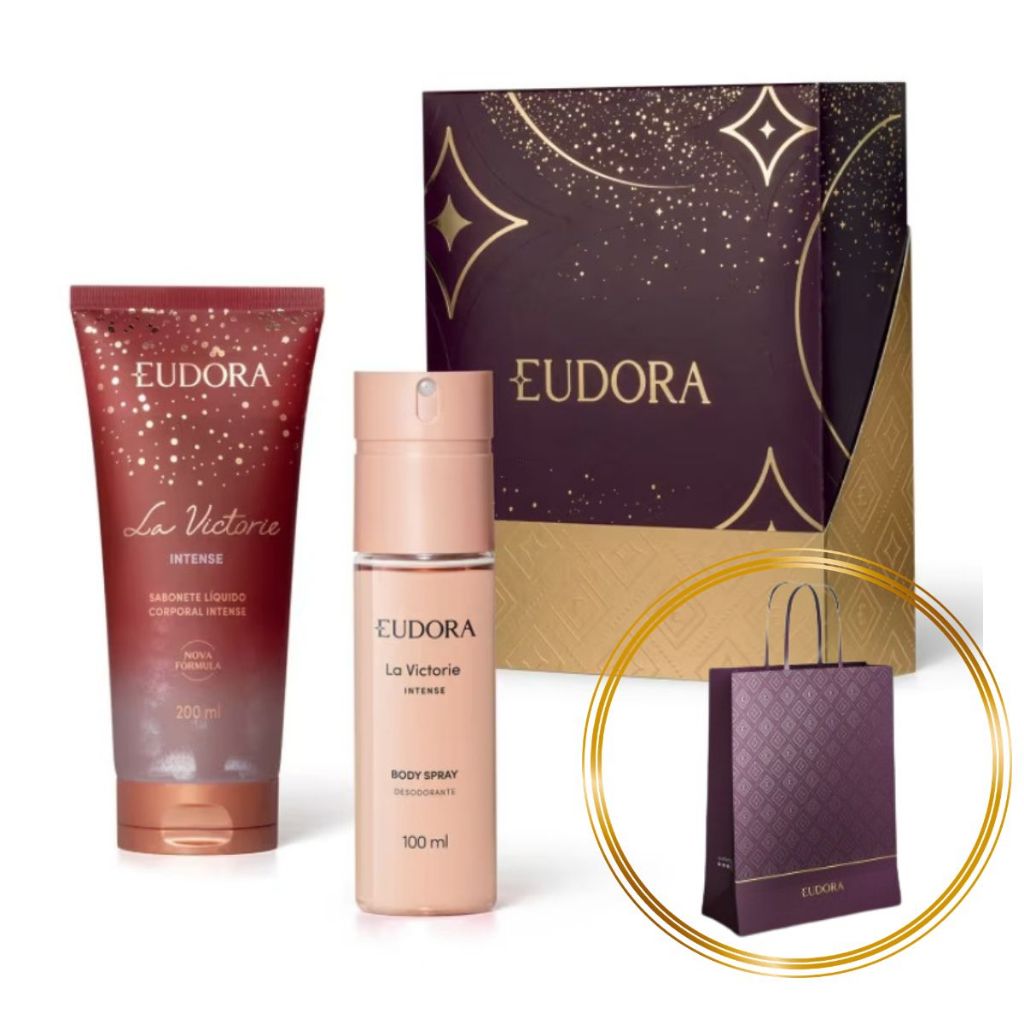 Kit Presente La Victorie Intense Mães26 (2 Itens) -  Acompanha Sacola Eudora