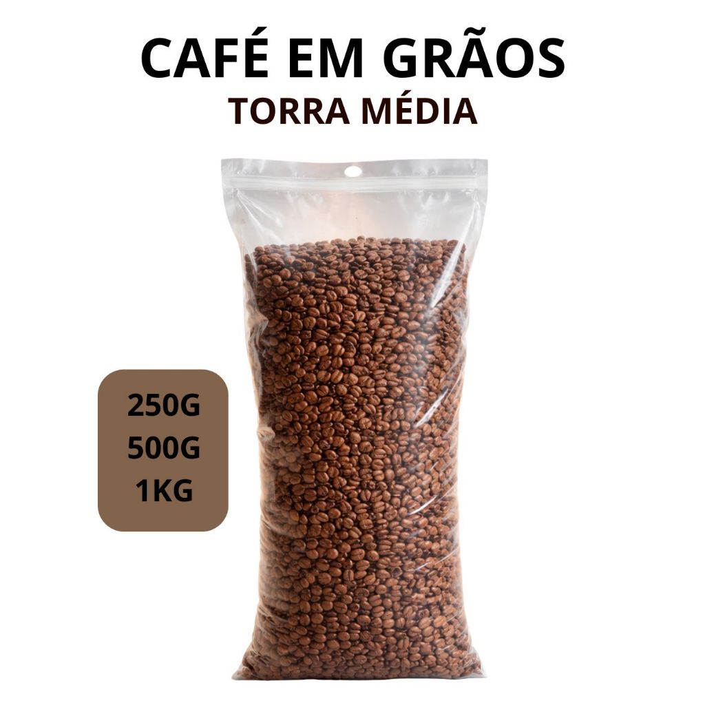 Café Gourmet em Grãos 100% Arábica | Torra Média Fresca | 250g, 500g e 1kg