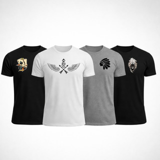 KIT 4 camiseta masculina , camisa algodão masculina , camisa masculina ,camisas masculinas 100% algodão