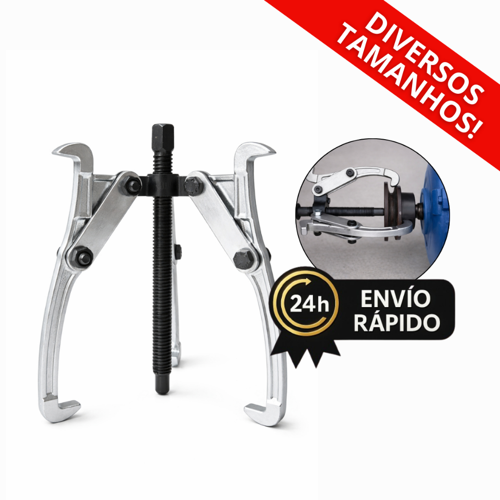 Saca Polia E Rolamentos 3, 4, 6 e 10 Polegadas 75mm 100mm 150mm e 250mm Roda Motor 3 Garras em Oferta na Shopee