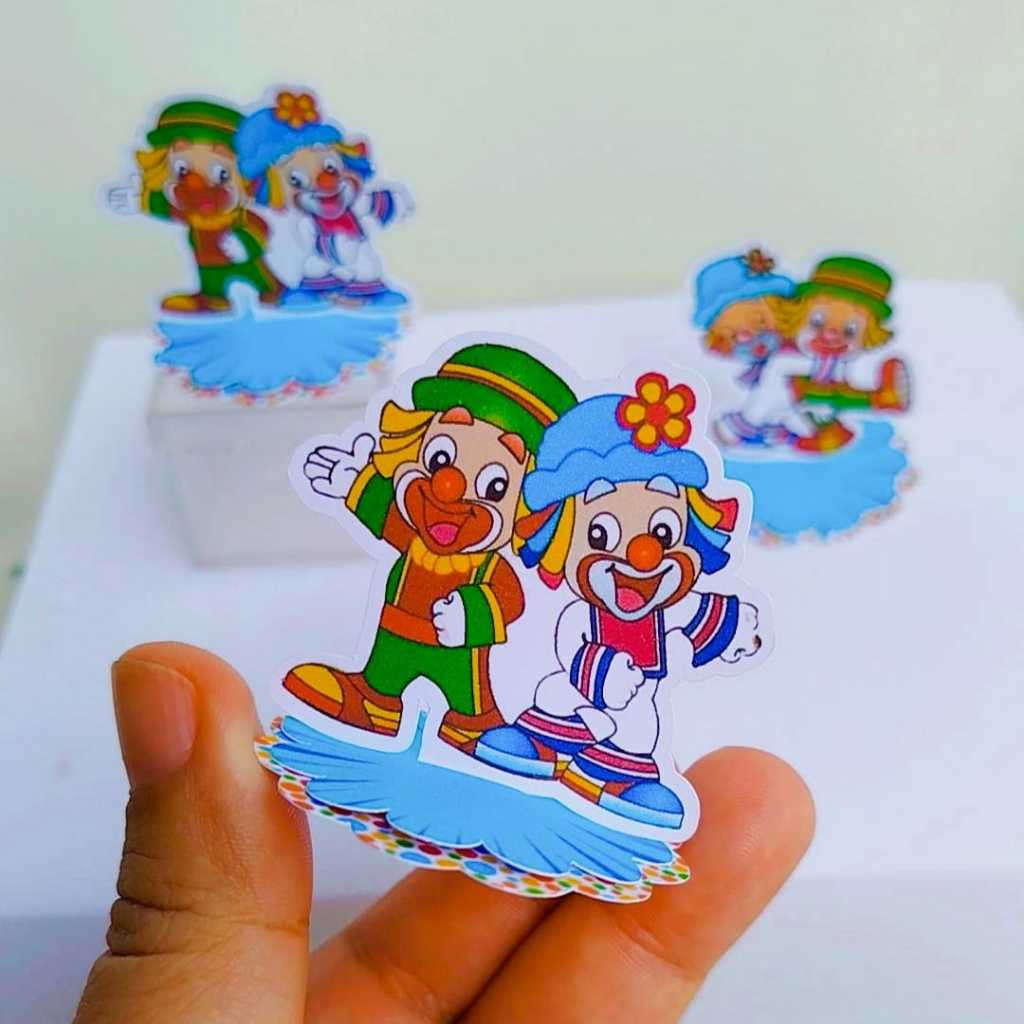 Kit Aplique 3D, 10, 20, 30 ou 40 und. Tag PATATI PATATA Personalizados | Lembrancinhas | Festa infantil | Aniversário