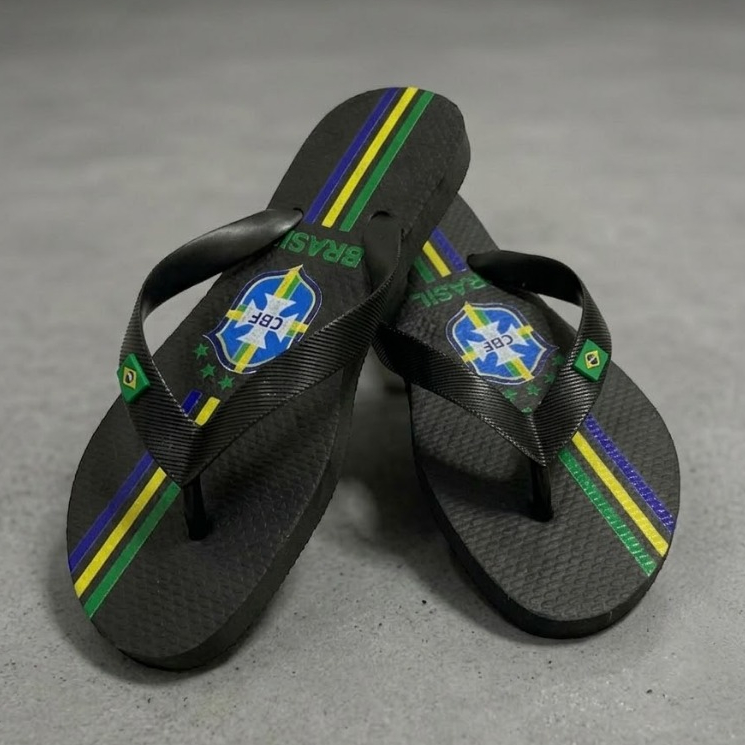 Chinelo Infantil Dedo Seleçao Brasil Moda Futebol em Oferta na Shopee