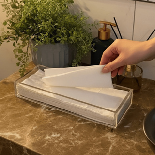 Caixa Porta Lenço Papel Toalha Acrílico Transparente Cristal Decoração em Oferta na Shopee