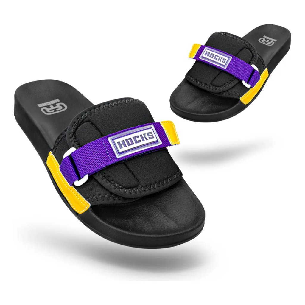 Slide Hocks Unissex Borracha Bravo Elai | Preto