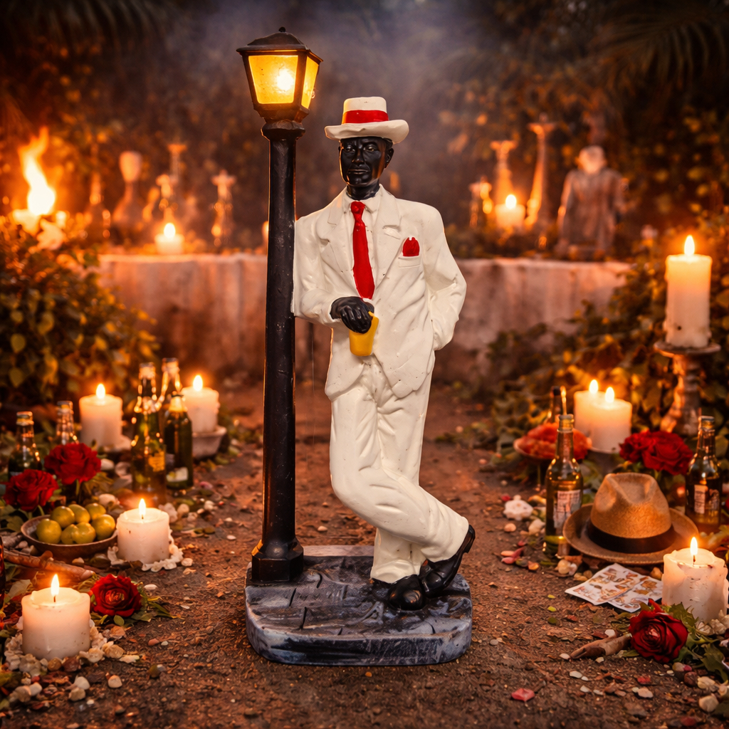 Imagem Zé Pilintra Orixá Umbanda Candomblé Estátua Em Resina