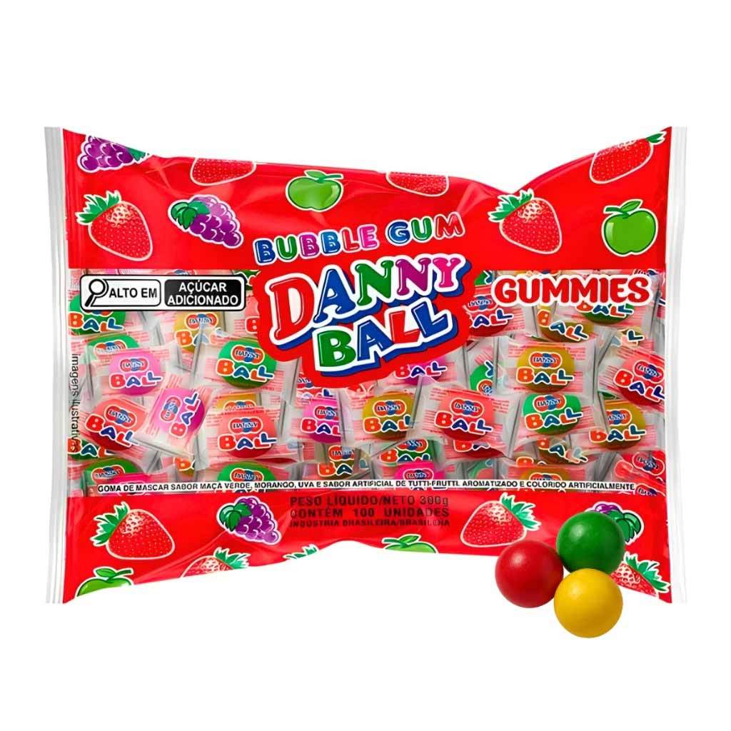 Chiclete Bola Tutti Frutti e Frutas 300g - DannyBall