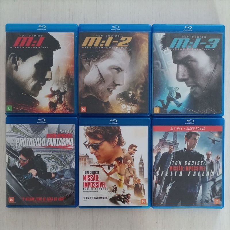 Blu-Ray Coleção Missão Impossível Edição Nacional Dub/Leg. Raridade!