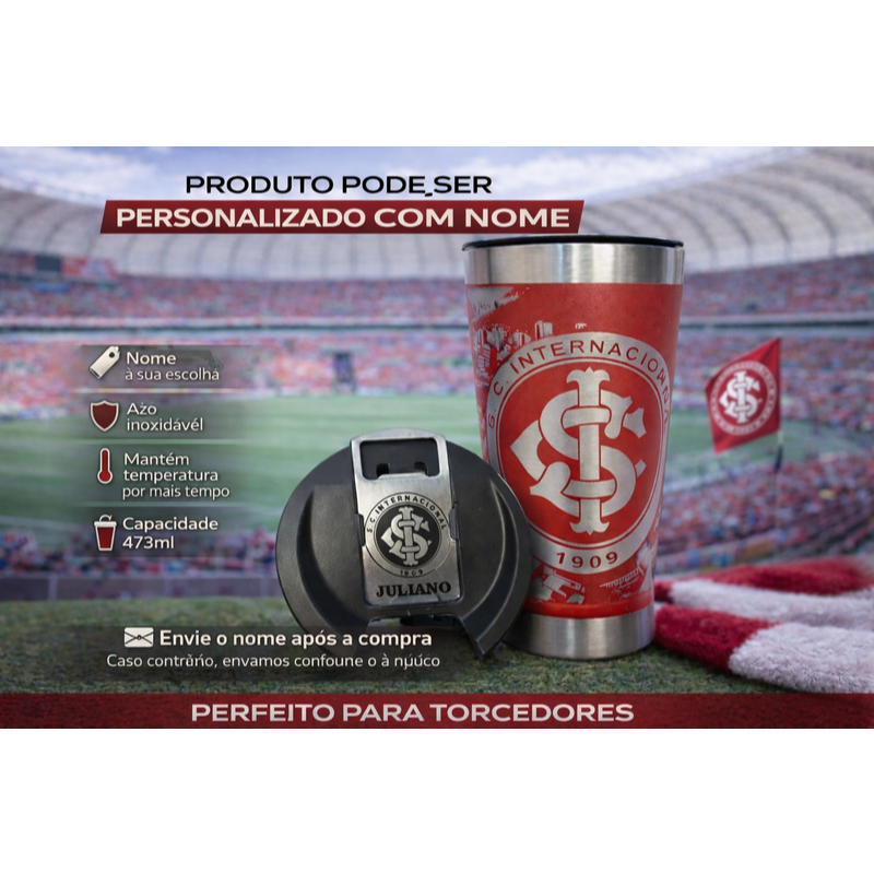Copo Térmico Personalizado 473ml Estilo Time | Gravação a Laser 360° INTR em Oferta na Shopee