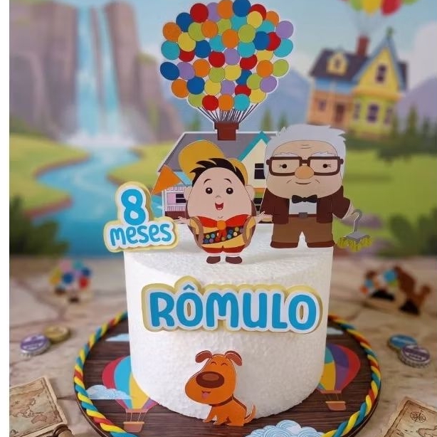 TOPO DE BOLO UP ALTAS AVENTURAS  ANIVERSÁRIO  MESVERSARIO TOPPER,  aniversário,  temático,  infantil