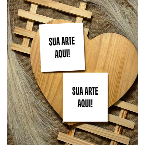 Cartões de Agradecimento ao Cliente 9x9cm Personalizado com sua arte - Papel Couché 250g