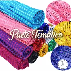2 Metros de Paetê Fantasia "Temático Carnaval" (2m x 1,10 de largura)