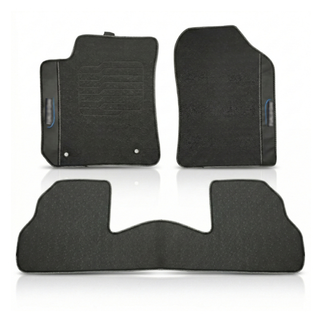 Tapete Borracha Hb20 Hatch e Sedan 2012 13 a 24 25 26 27 Com Traseiro Inteiriço Premium comfort