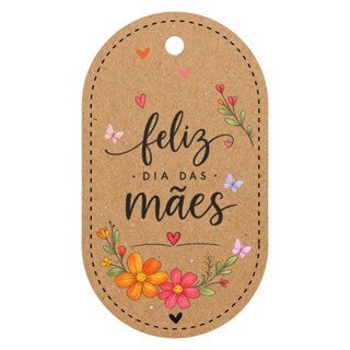 Tag em papel kraft - Dia das mães em Oferta na Shopee
