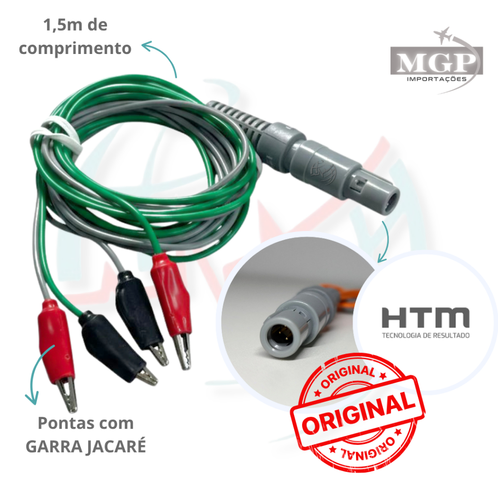 Cabo Stimullus Face Maxx Original HTM Garra Jacaré Nota fiscal Alta Qualidade
