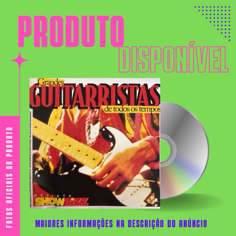CD SHOWBIZZ GRANDES GUITARRISTAS DE TODOS OS TEMPOS (The Yardbirds, Albert King, BB King, Santana, John Mayall