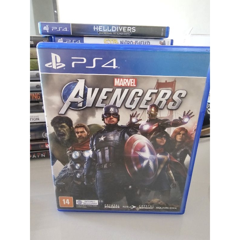 Leia o anúncio somente vend jogo para PS4 PS5 usado Marvel Avengers