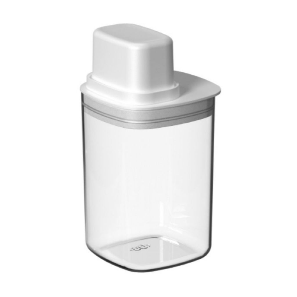 Pote Hermético Para Mantimentos Com Medidor Quadrado 1L Ou