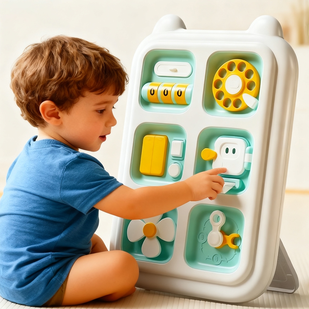 6 em 1 Brinquedos De Menino Baby Busy Board Cubo Montessori Brinquedos Sensórios Educativo Aprendizagem Fidget em Oferta na Shopee