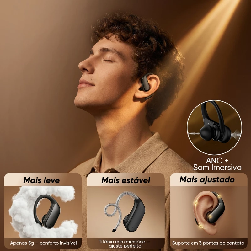 Fone de Ouvido Esportivo Sem Fio Bluetooth da Inova — foto 3