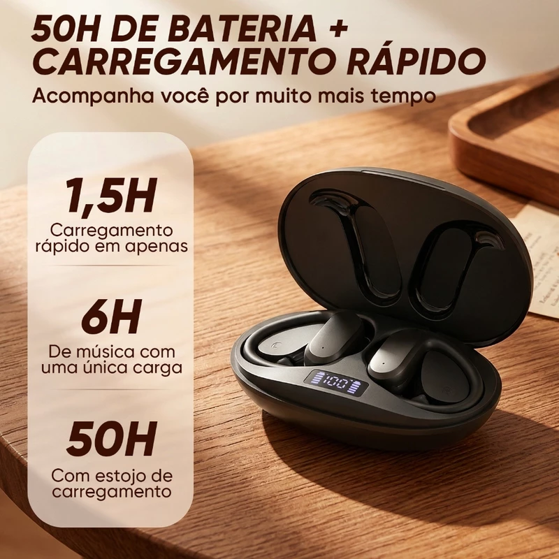 Fone de Ouvido Esportivo Sem Fio Bluetooth da Inova — foto 2