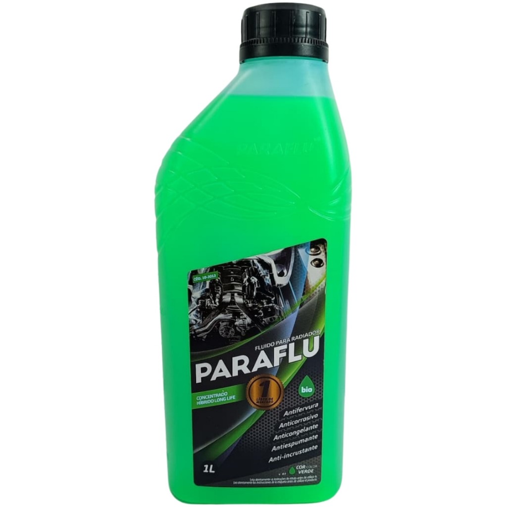 Aditivo Radiador Bio Híbrido Concentrado Verde - Veiculos Leve / Pesado / Agricola / Nautico 1 Litro - Paraflu 10-3013