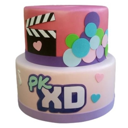 BOLO FAKE PKXD DECORAÇÃO FESTA ANIVERSÁRIO INFANTIL