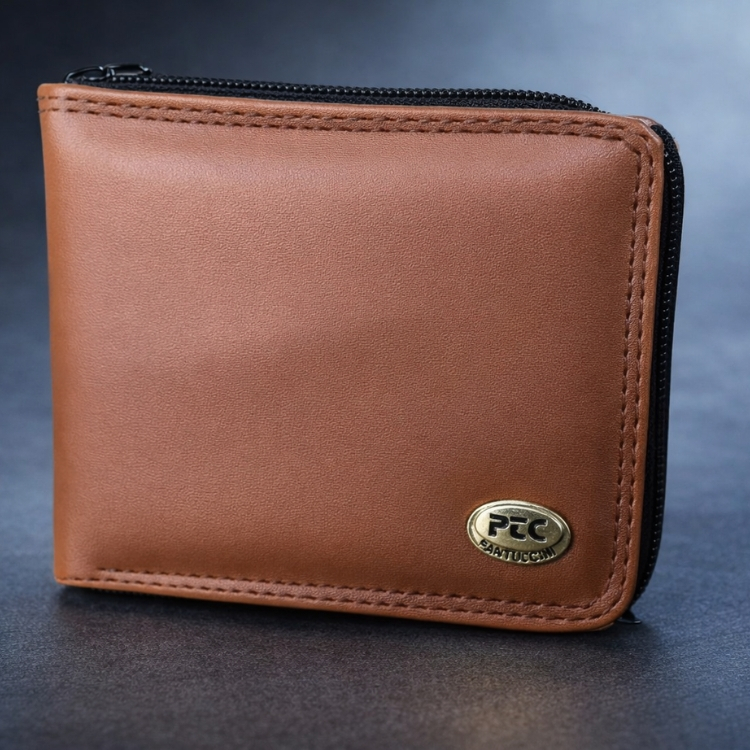 Carteira Grande Masculina Fecho De Zíper Pantuccini  Alta Qualidade | Promoção
