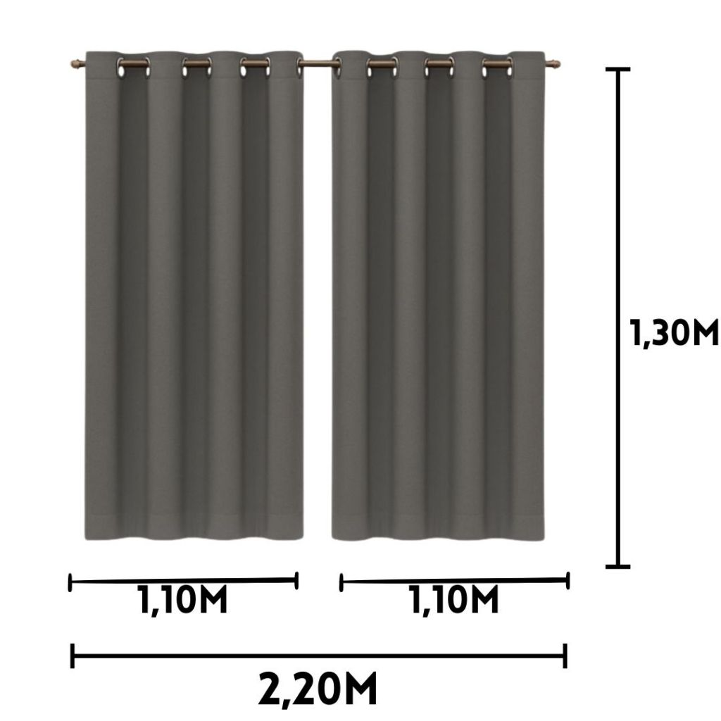 Cortina Blackout Para Quarto Sala Corta Luz Blecaute 2,20m X 1,30m em Oferta na Shopee