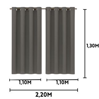Cortina Blackout Para Quarto Sala Corta Luz Blecaute 2,20m X 1,30m em Oferta na Shopee