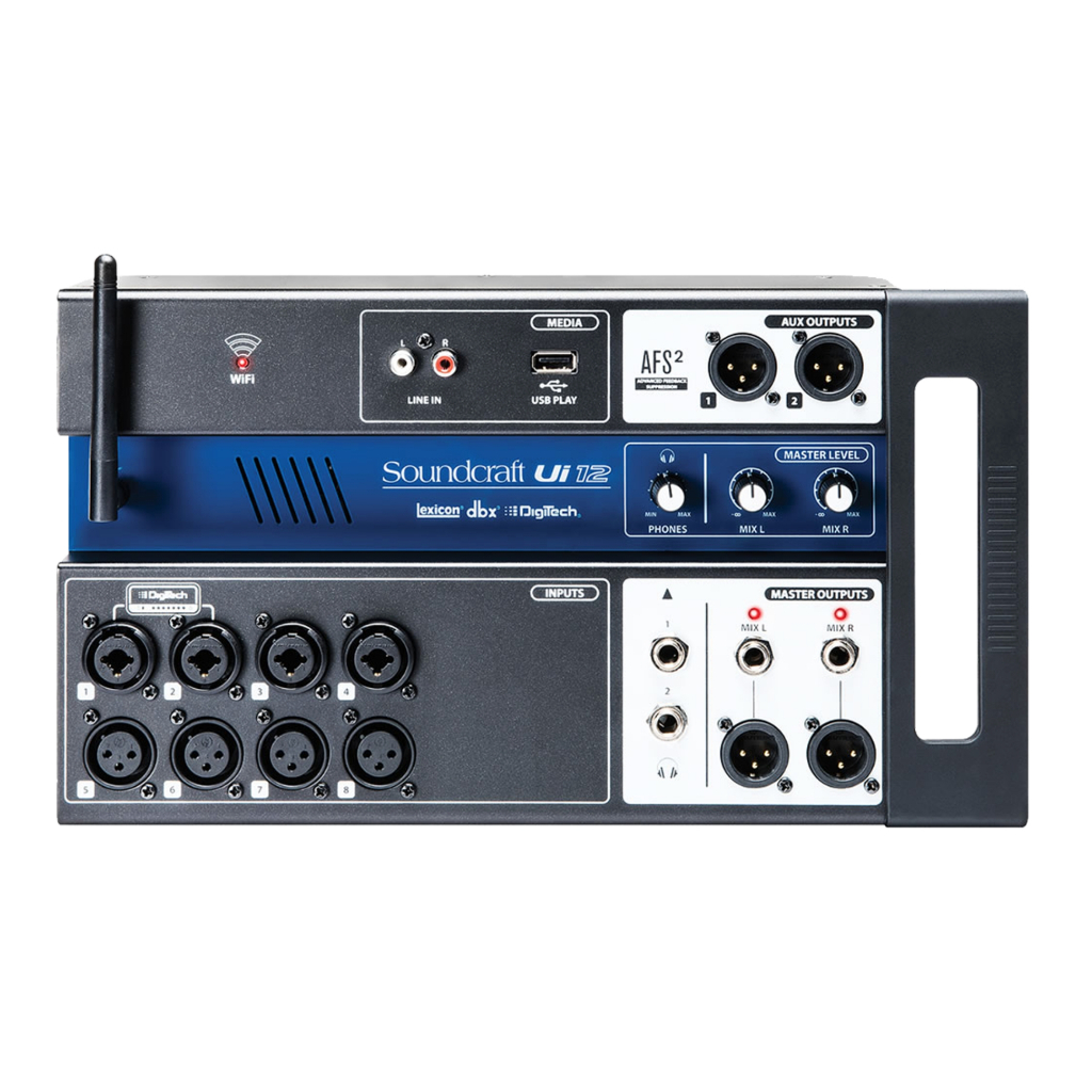 Mesa de Som Digital SOUNDCRAFT Ui12 12 Canais Wifi em Oferta na Shopee