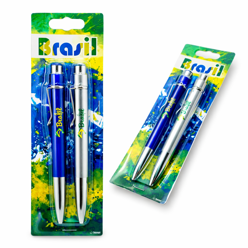 CONJUNTO 2 CANETAS BRASIL