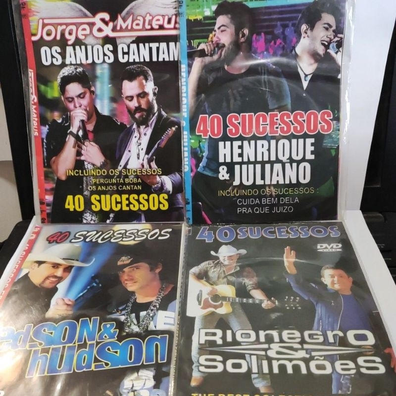 dvd sertanejo coleção 4x1 raridade novo copia