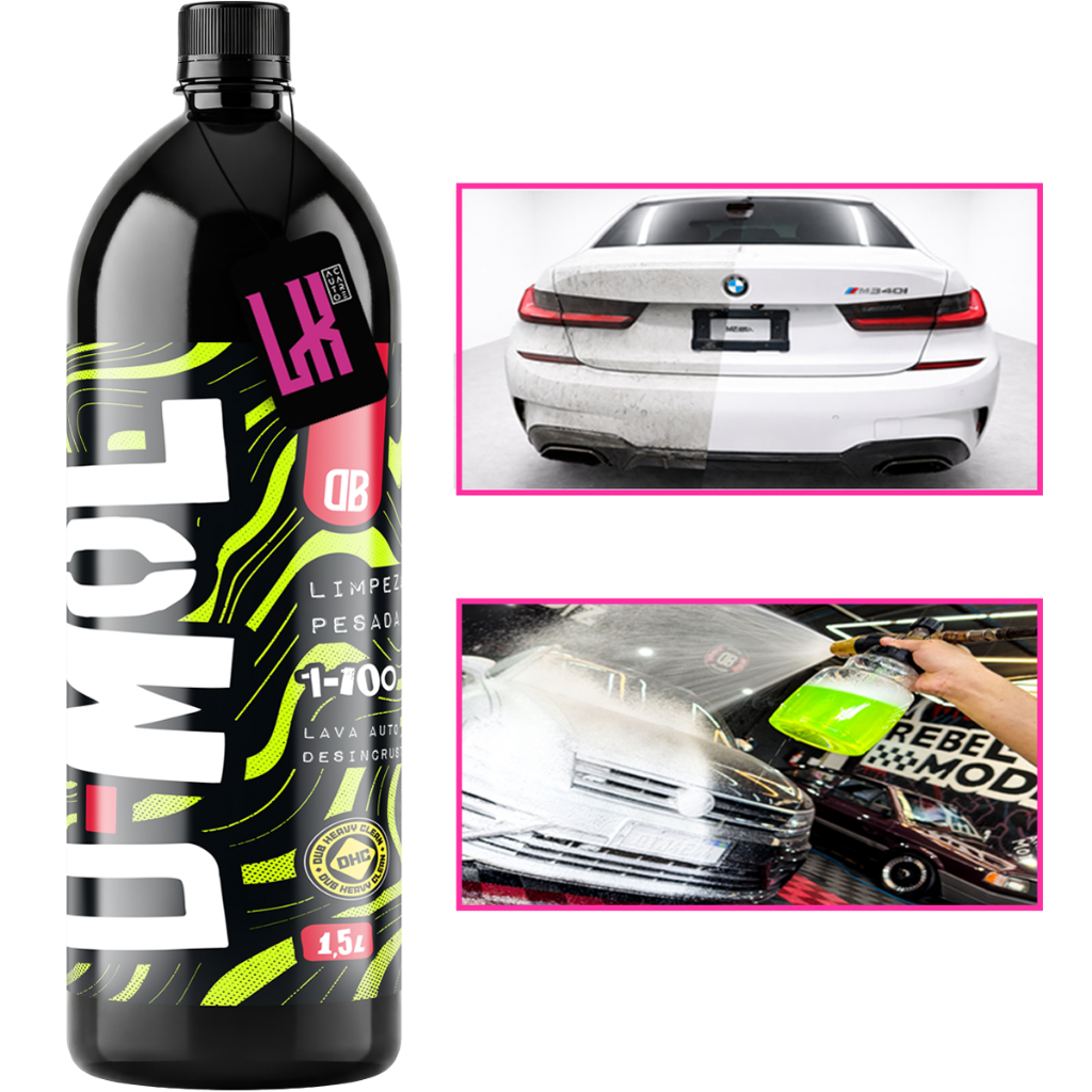D MOL 1,5l Dub Boyz Shampoo Desincrustante Pre Lavagem Tira Barro Lava Carro Mot