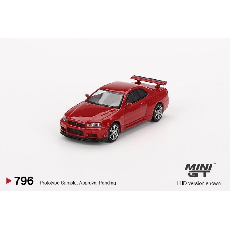 Mini GT NISSAN Skyline GT-R (R34) V-Spec Mini GT N-796 Blister