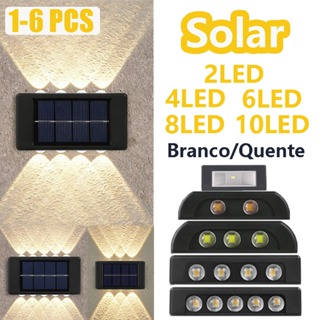 Luminária Solar De Parede À Prova D'água Para Jardim Muro e Varanda Jardim e Garagem LED Lâmpada em Oferta na Shopee
