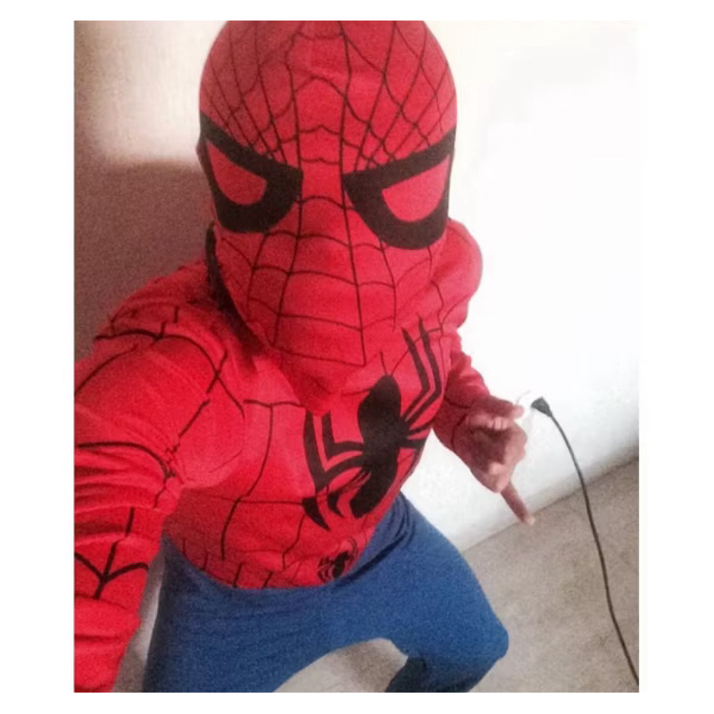 Fantasia Homem Aranha ADULTO Com Capuz