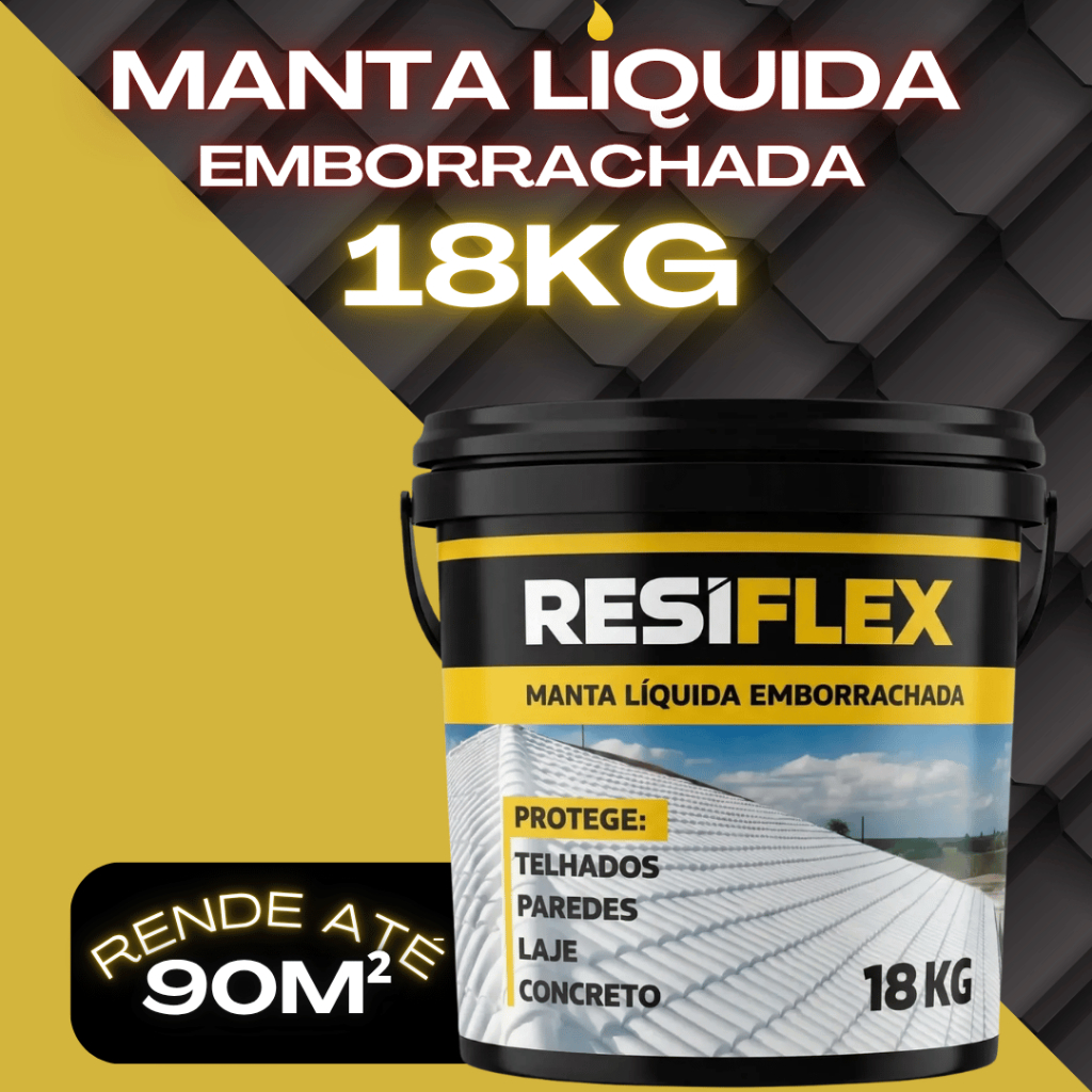 Impermeabilizante Manta Líquida 18kg Proteção Contra Infiltração Umidade Goteiras Telhados Lajes em Oferta na Shopee