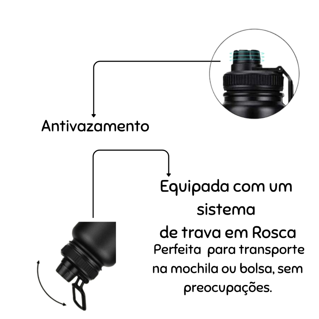 Garrafa Térmica Personalizada Com Nome Estilo F1 Senna | Inox  800ml | Mantém Gelado e Quente | Academia Escola