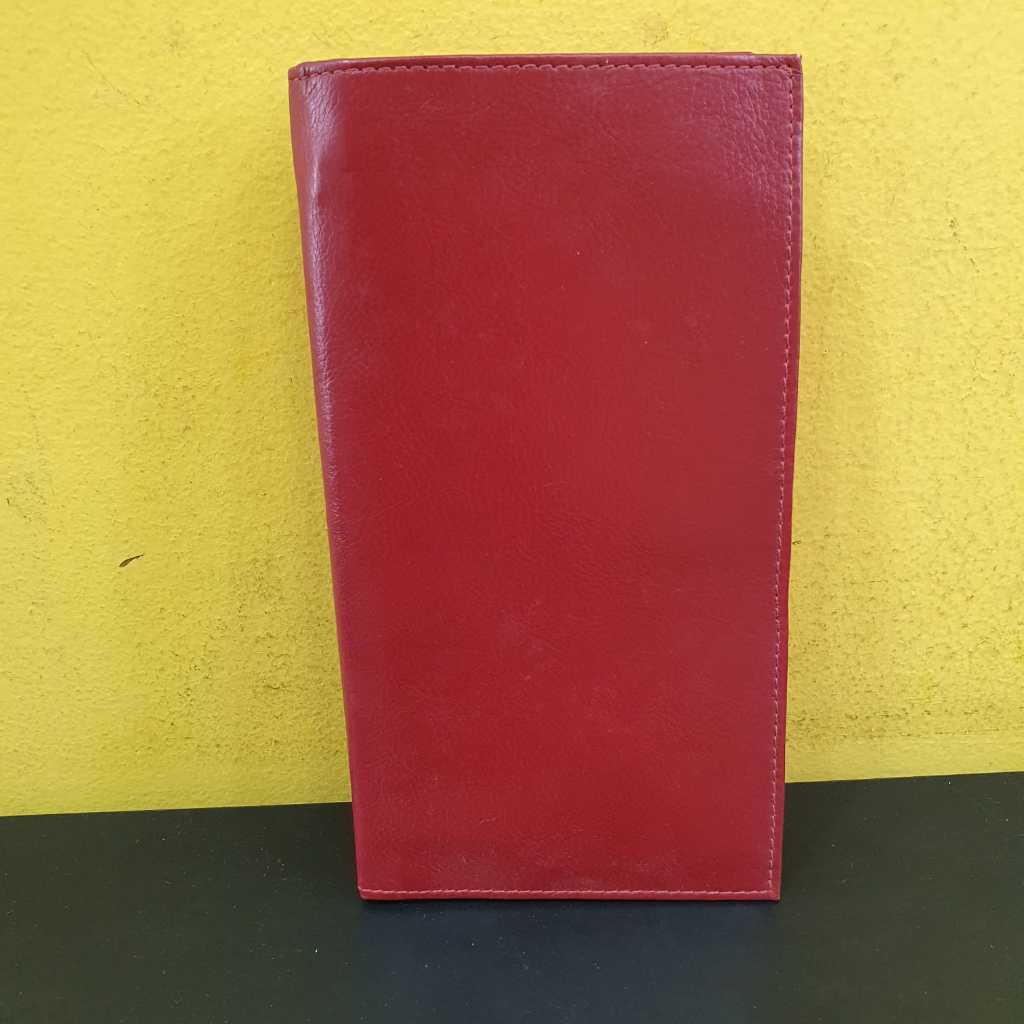 Carteira Porta Passaporte 100% Couro - Vermelho Lindo e Estiloso - Chique - Item Novo