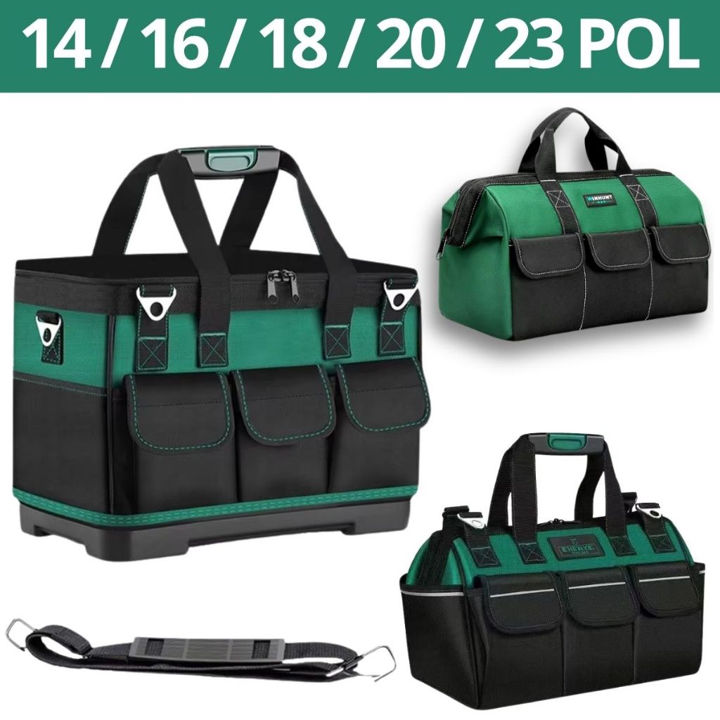 Caixa de Ferramentas Bolsa Profissional Maleta Organizadora 14/16/18/23 polegadas Multiuso Tool Box Tecido Resistente em Oferta na Shopee