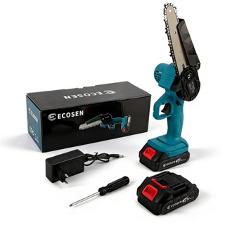 Mini Motosserra Elétrica 6 Polegadas Recarregável Bivolt 110v/220v 2 Baterias em Oferta na Shopee