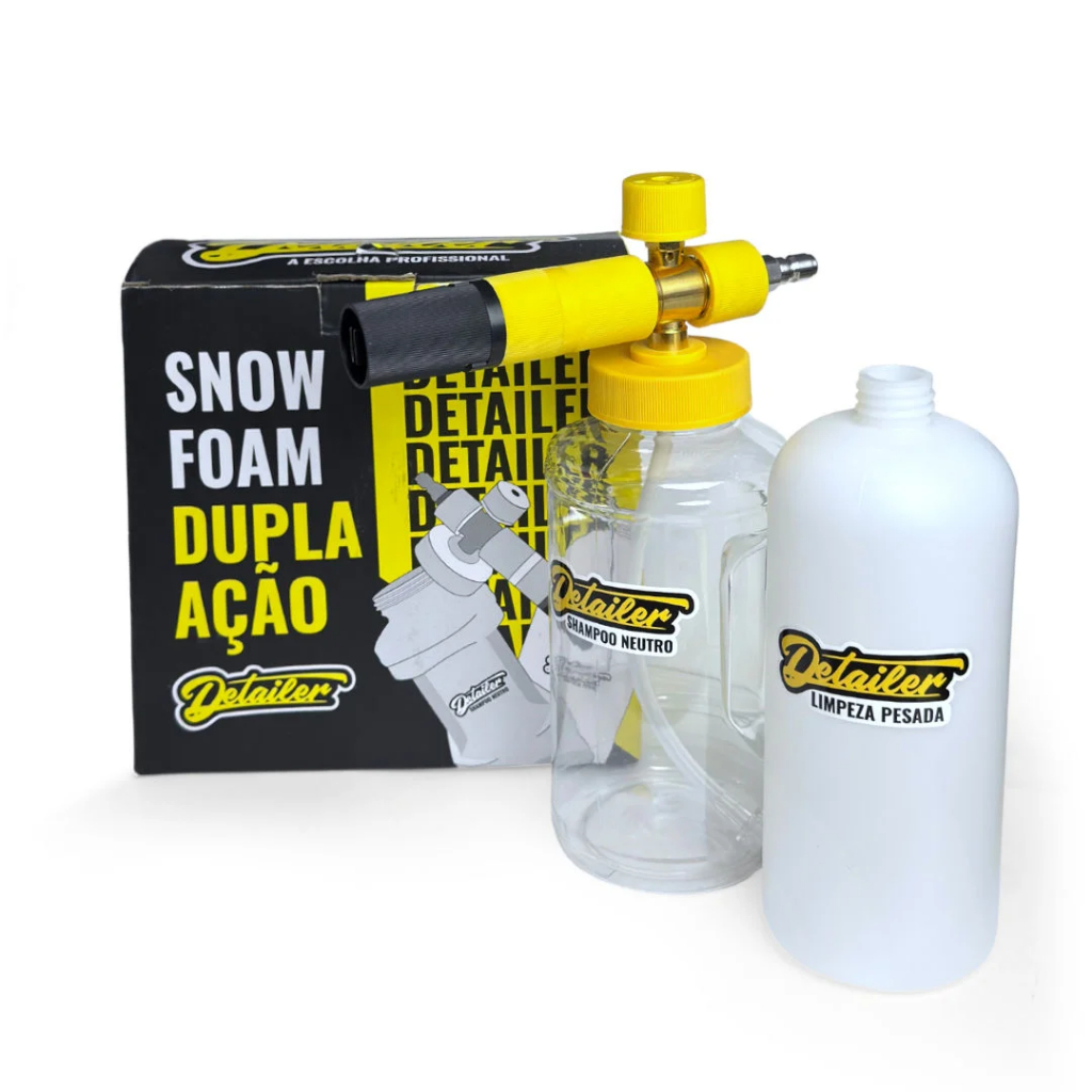 Snow Foam Dupla Ação 1L Canhão De Espuma Shampoo Detailer