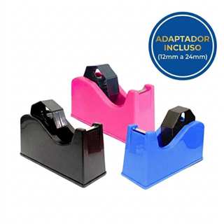 Suporte Porta Durex Profissional Aplicador De Fita Adesiva Grande e Pequena 12 a 24mm De Mesa em Oferta na Shopee