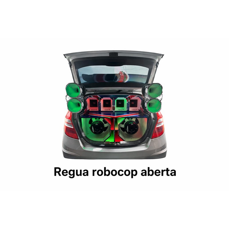 REGUA ROBOCOP DE FERRO PRA 4 DRIVER E 2 TWITTER