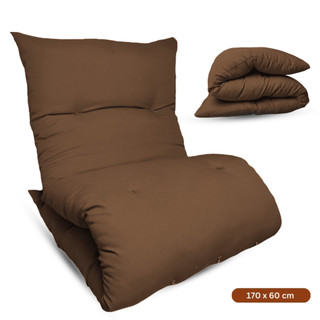Almofada Futon Dobrável 170x60x9cm Colchonete Multiuso Chão Pallets Sofá Visita Meditação…