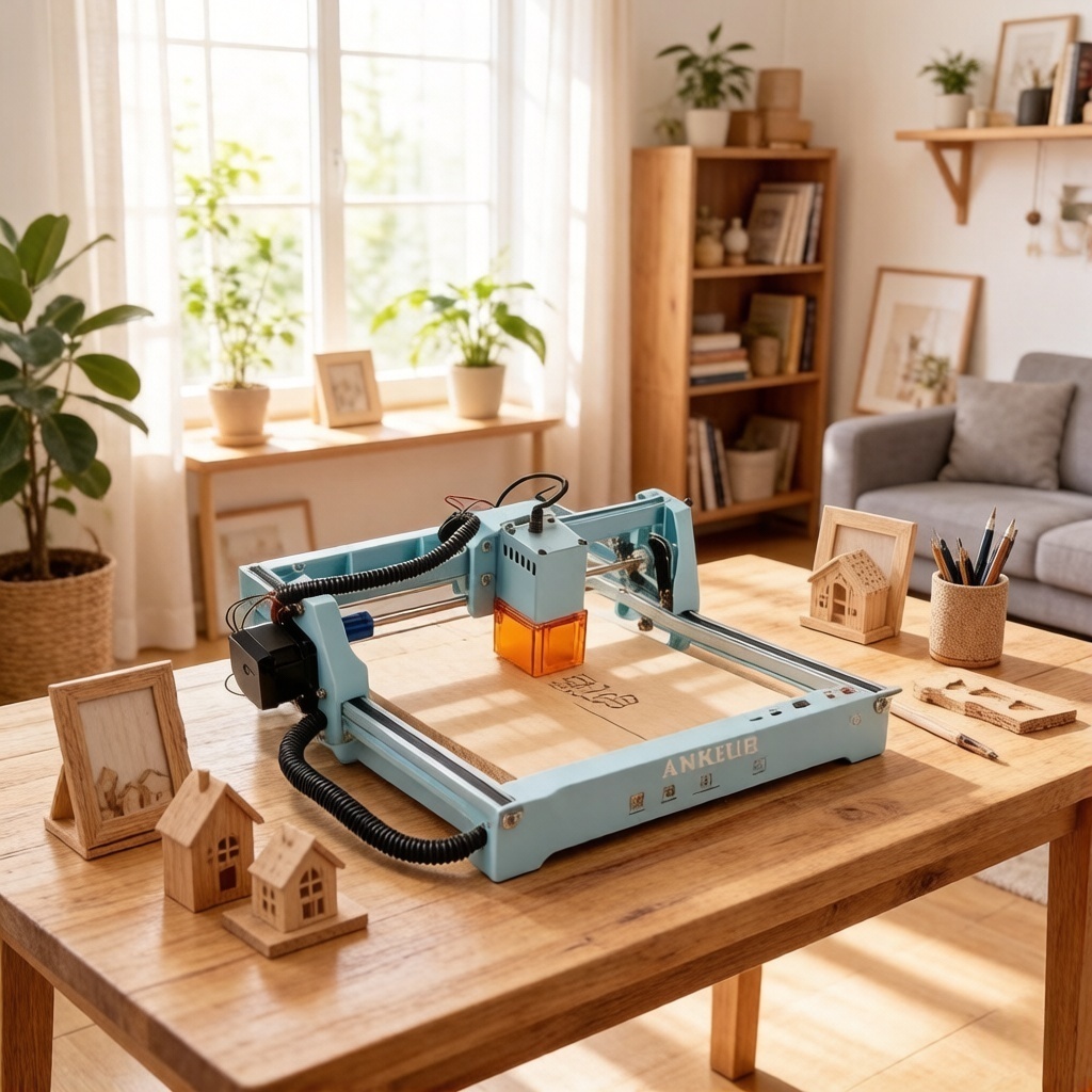 Maquina Gravadora Laser Corte L4 48w 15x20cm 3w Impressora Portátil Ankisub