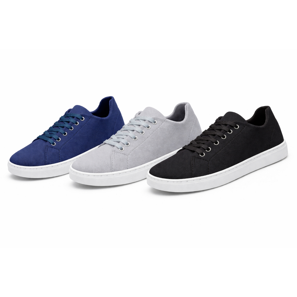 Kit 3 Sapatênis Casual Skatista Masculino Polo Fran com Cadarço Cano Médio London