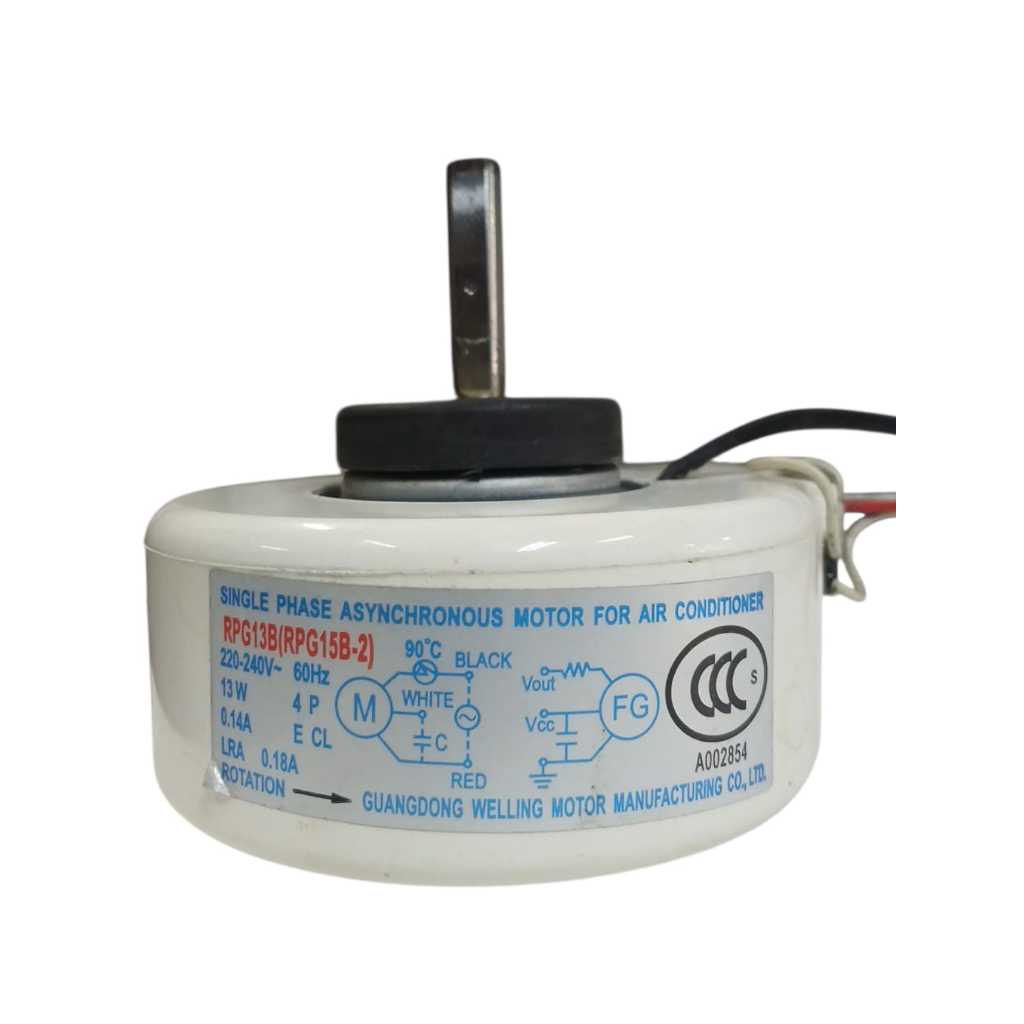 Motor Ventilador da Evaporadora Springer Midea 7/12000 Btus RPG13B (RPG15B-2) 42LUCE09S5 original