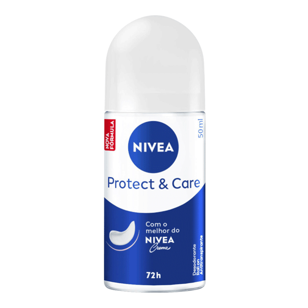 Desodorante Nivea Roll On Protect & Care Feminino 50ml