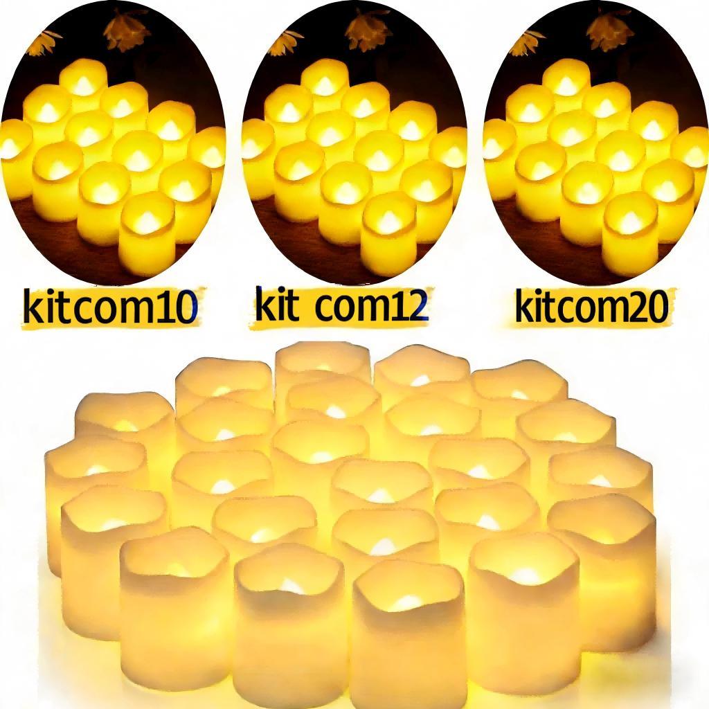 10/12/20 Pcs Velas LED, Luzes De DecoraçãO Sem Fogo, Perfeitas Para DecoraçãO De Dia Dos Namorados E AniversáRio